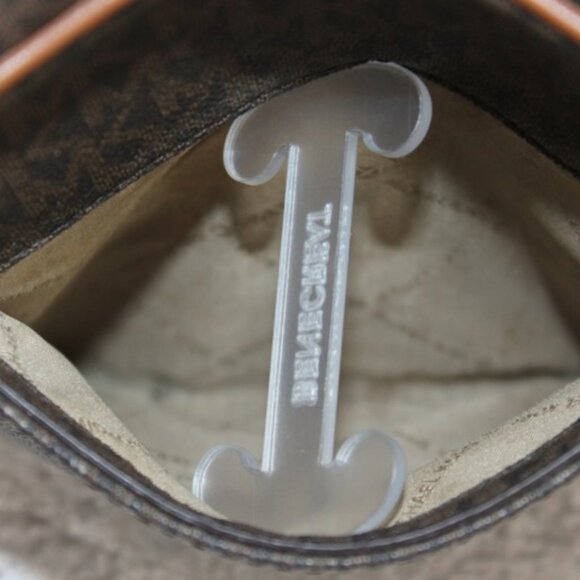 Michael Kors Signature Logo Brown PVC Crossbody Bag with Matching Zip Wallet | G - Picture 7 of 16